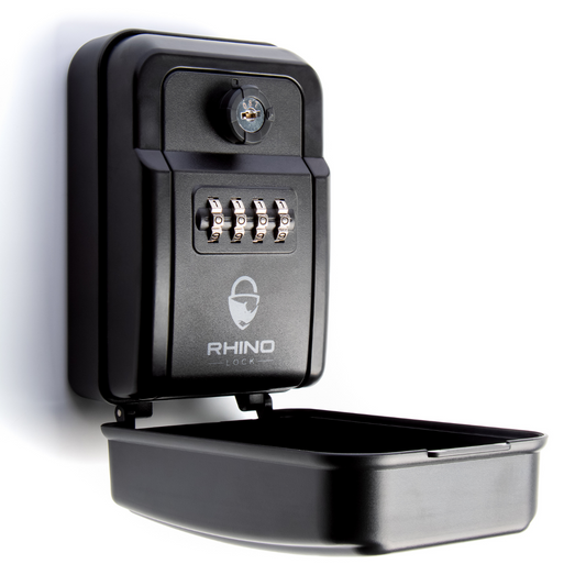 Black Secure Pro Mk2 with its hinged protective front cover open.