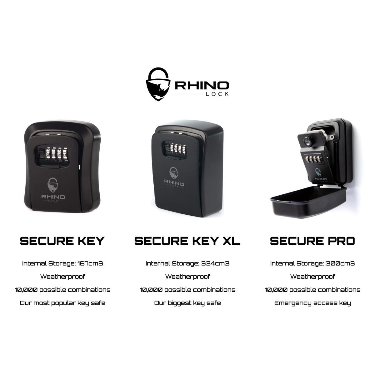 Prosecure Lock Rhino Lock Secure Pro - Black Mk 2